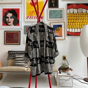 Vintage alligator print blazer